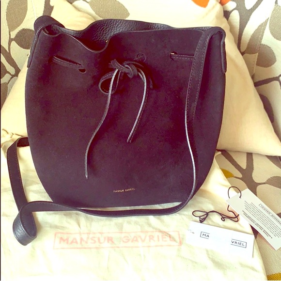 Mansur Gavriel Handbags - Mansur Gavriel Leather Bucket Purse Bag
